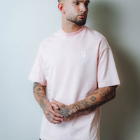 Embroidered Salmon Relaxed Fit Tee