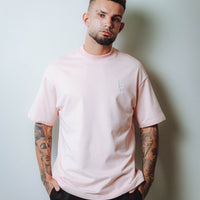 Embroidered Salmon Relaxed Fit Tee