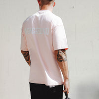 Embroidered Salmon Relaxed Fit Tee