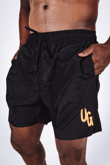 Summer Swim Shorts x Blk/Orange